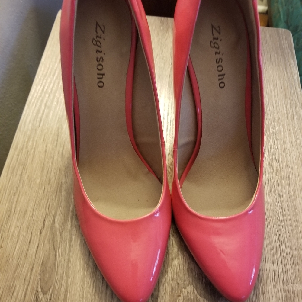 Zigisoho fuschia hot pink wedge heel